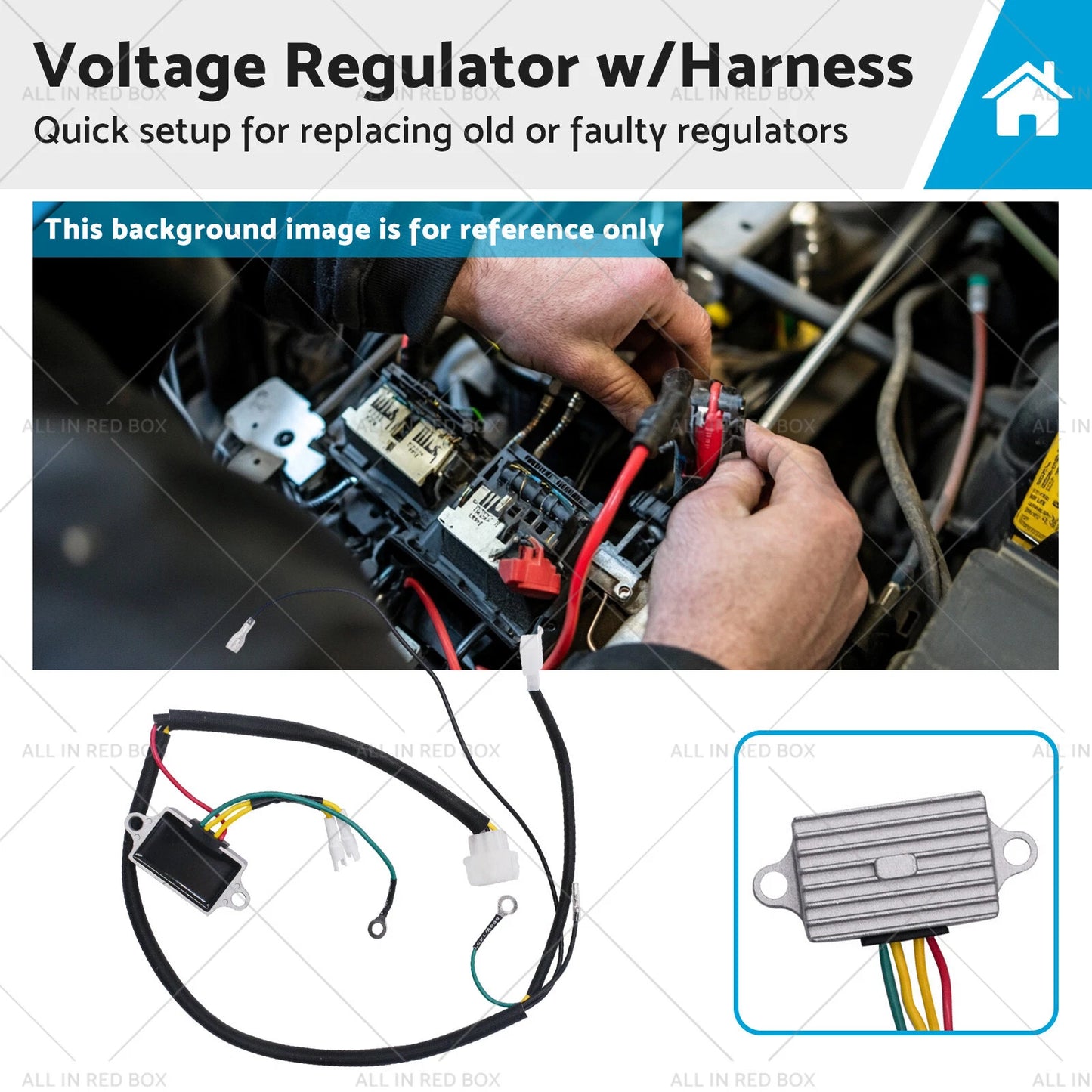 Voltage Regulator w/Harness for Exmark Quest Radius E S Series