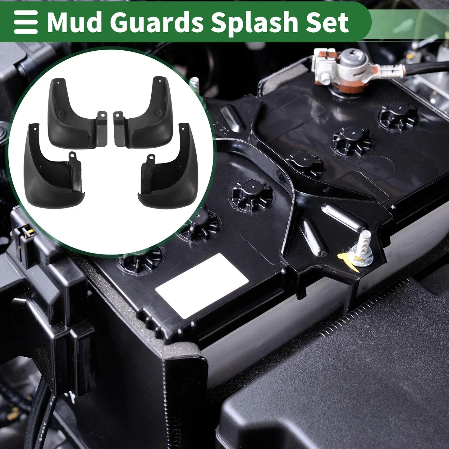 Mud Flaps Splash Guards for Hyundai Elantra 2002-2007 with Mount Accessories