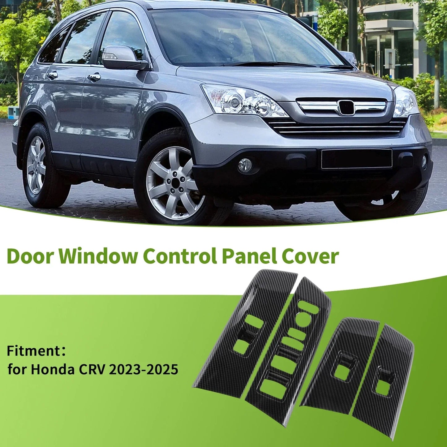 4 Pcs Window Switch Bezel Covers for Honda CR-V (2023-2025)