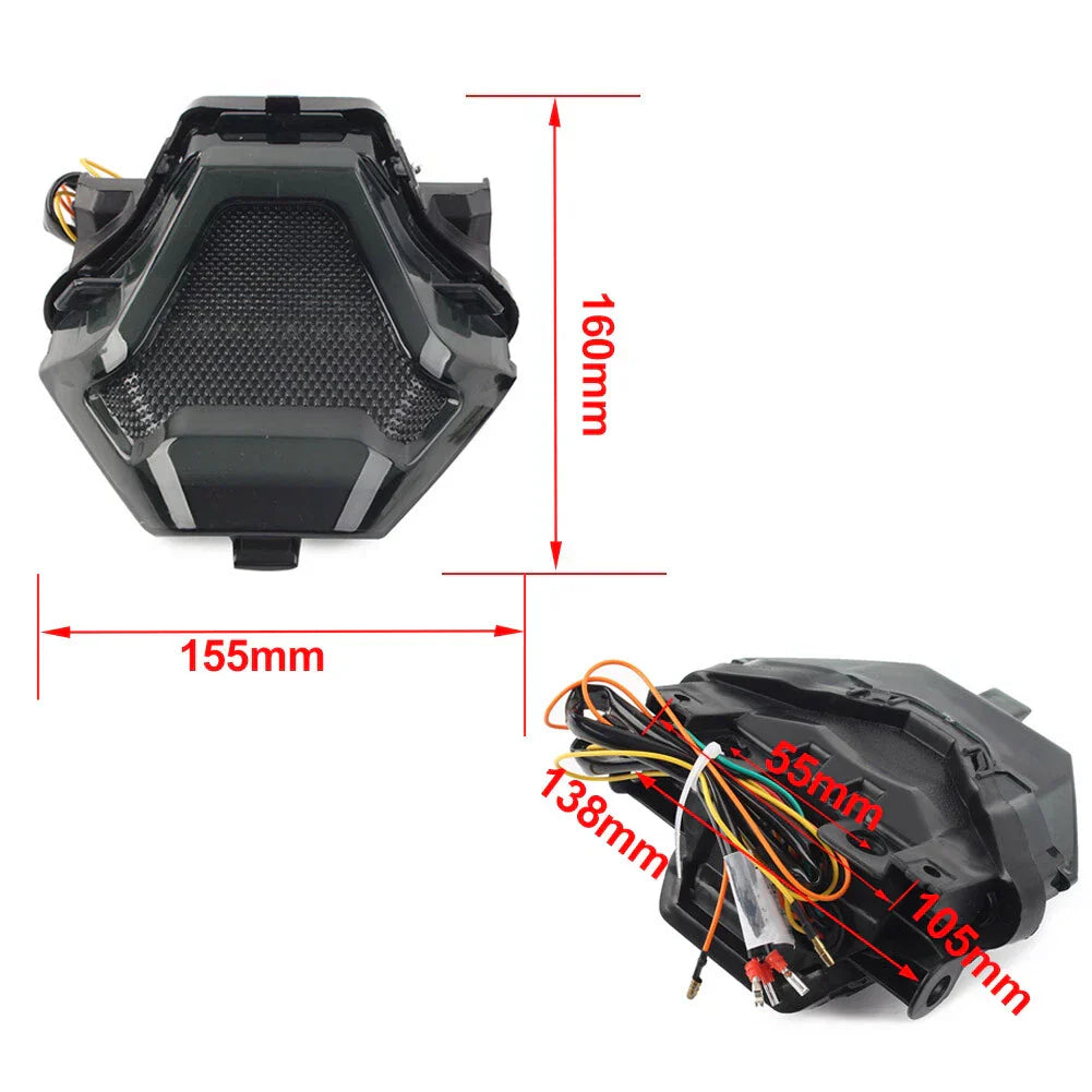 Rear Tail Light Integrated Turn Signal for Yamaha YZF R3 R25 MT07 (2015-2023)