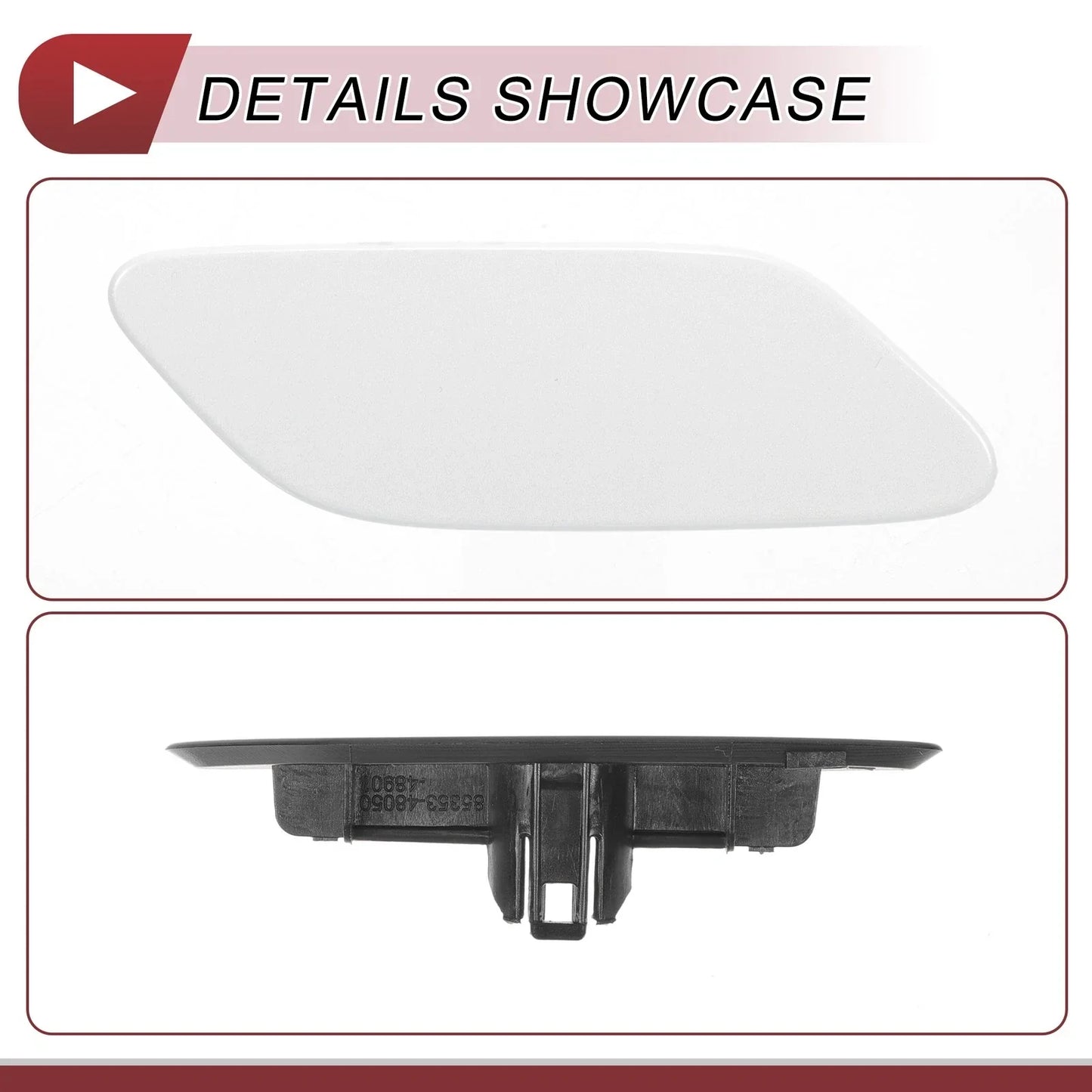 Front Right Washer Nozzle Cover for Lexus RX350 (2019-2022) - White 1 x