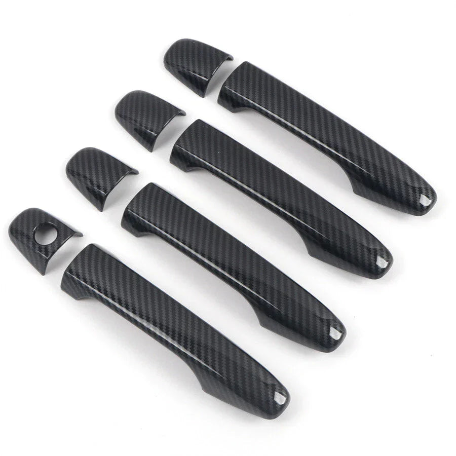 Carbon Fiber Look Exterior Door Handle Cover Trim for Subaru WRX STi (2015-2021)