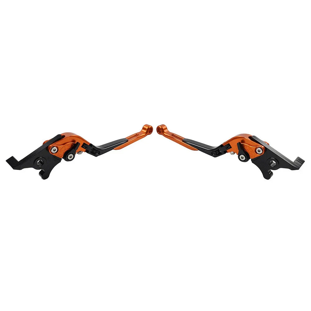 Orange Extendable Brake Clutch Levers for Kawasaki Z1000 ZX6R (2007-2018)