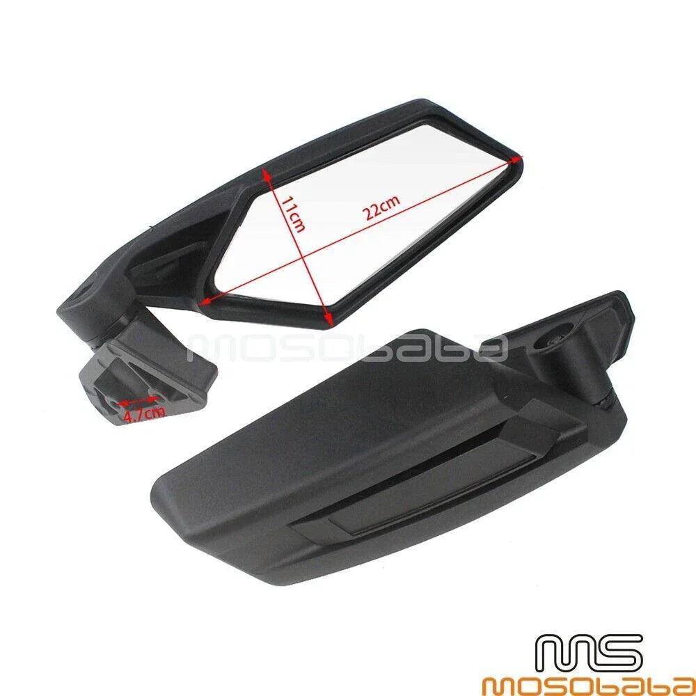Black Rear View Mirrors for Can-Am Maverick X3/X3 Max (2017-2023)