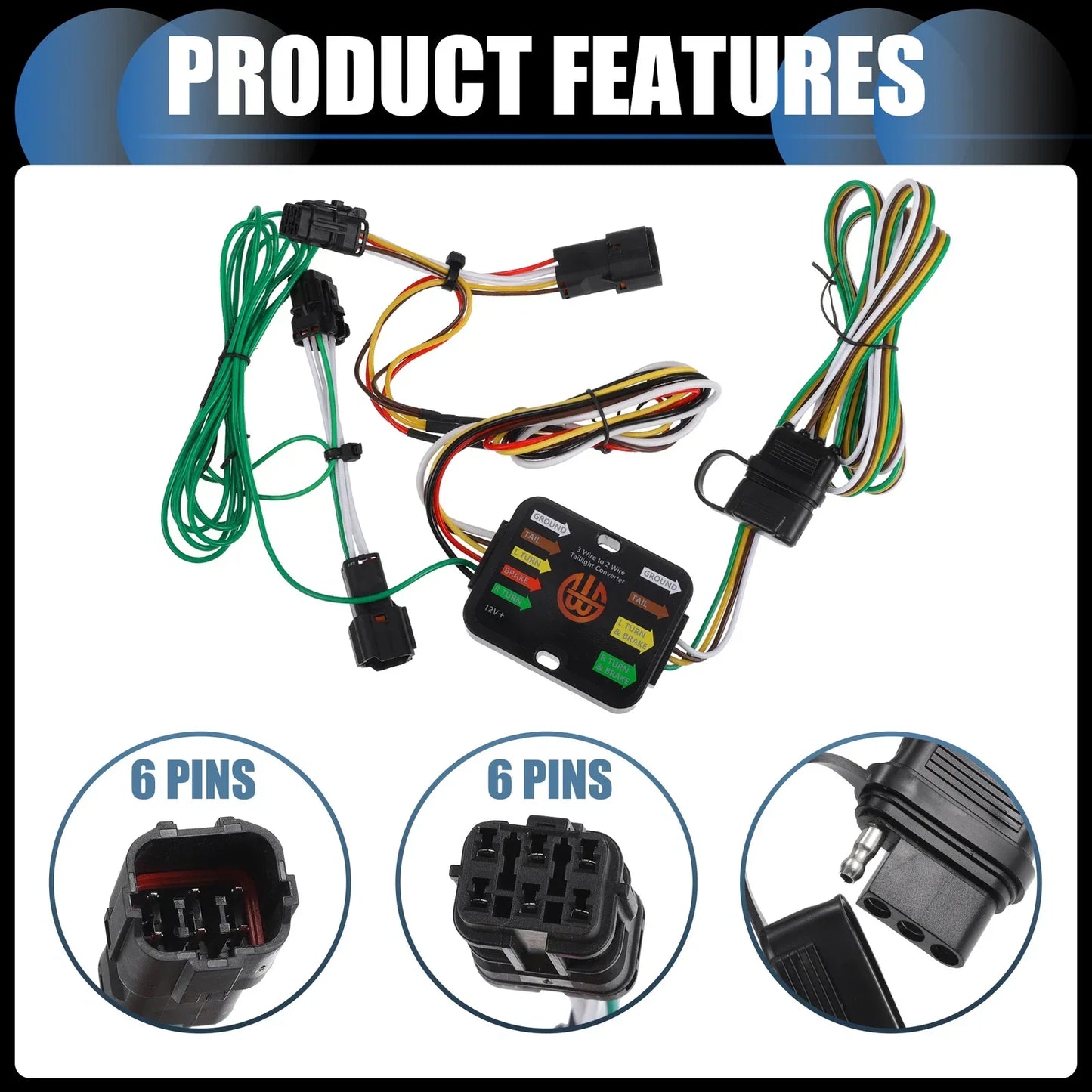 4-Pin Trailer Wiring Harness Kit for Hyundai Tucson (2010-2018)