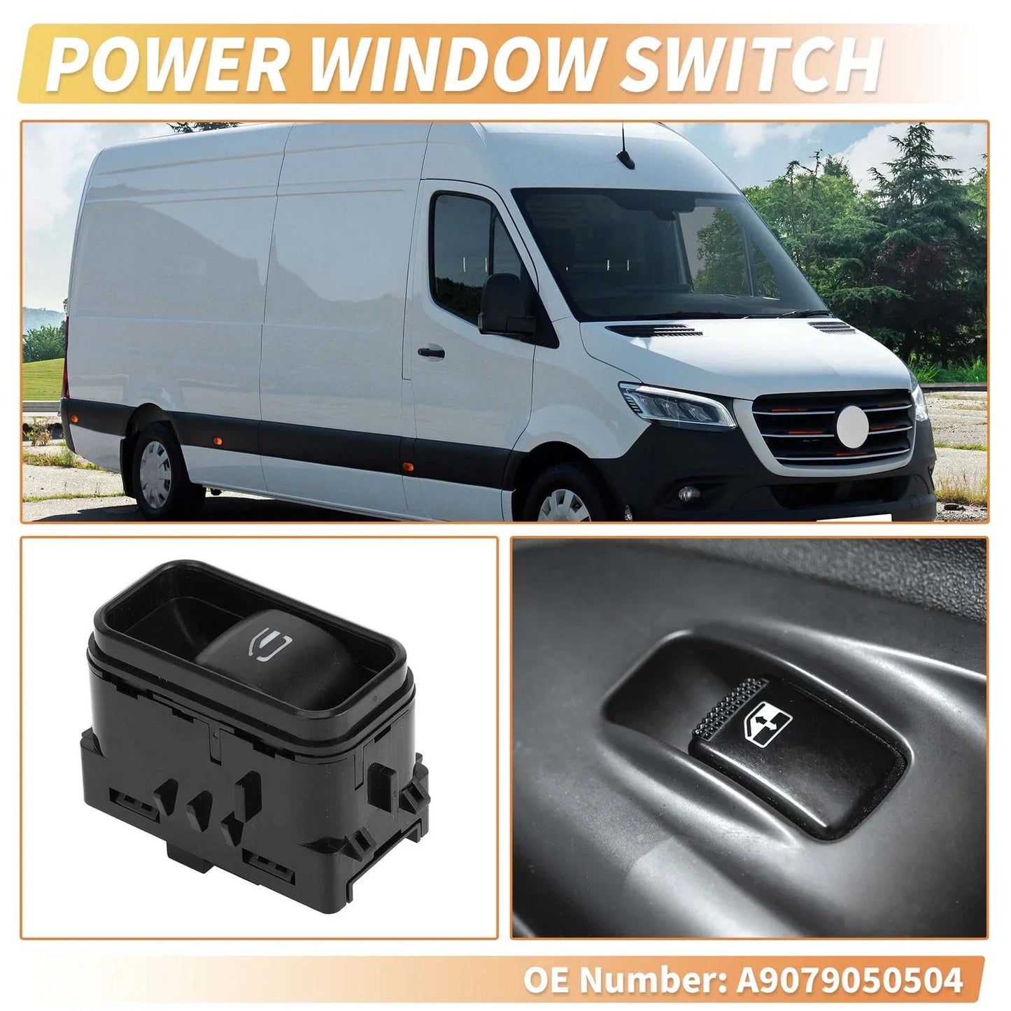 Power Window Switch for Mercedes-Benz Sprinter W907 (2019-2023)