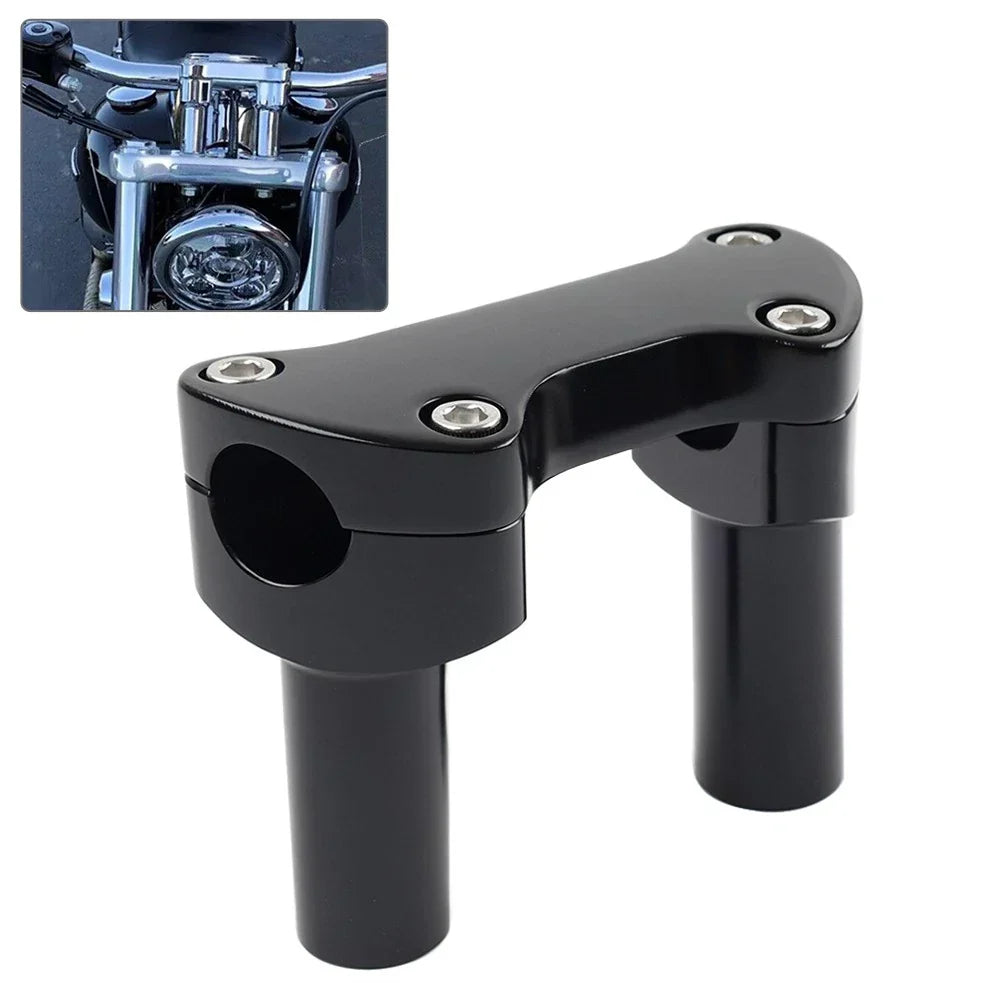 3.5" Handlebar Riser & Top Clamp for Harley Dyna Road Glide