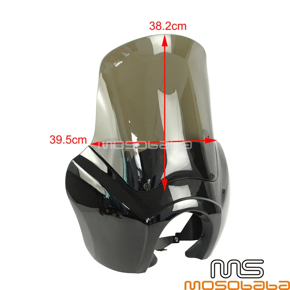 15" Windshield Extension Block Headlight Fairing for Harley Dyna FXDXT (2006-2017)