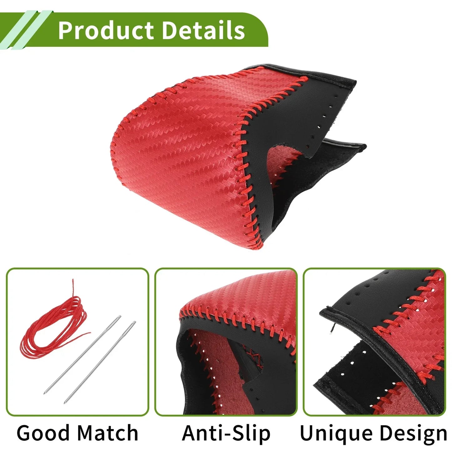 Car Gear Shift Knob Cover for Lexus ES300h 2018-2023 Red Carbon Fiber