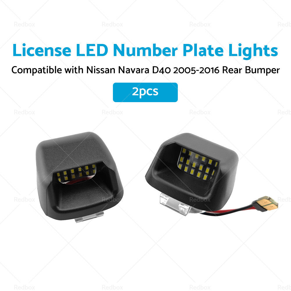 LED Number Plate Lights for Nissan Navara D40 (2005-2016)