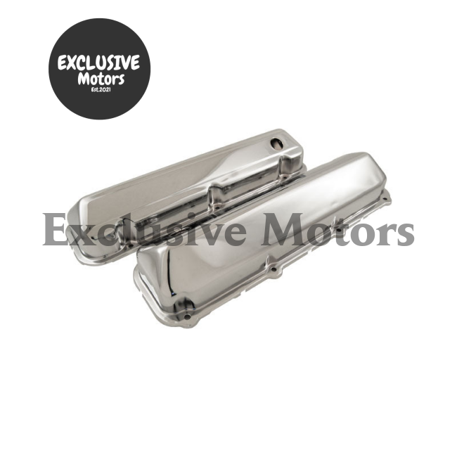 Chrome Steel Valve Covers 429 460 for Ford Big Block V8 (1968-1997) Hot Rod