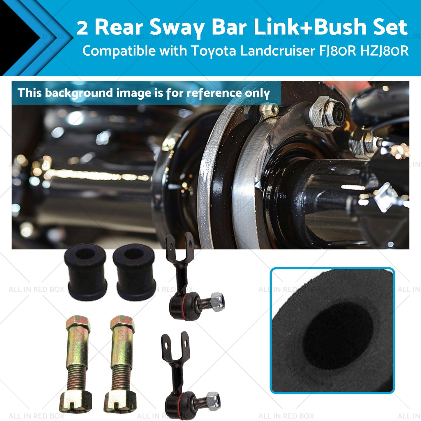 Rear Sway Bar Link Bush for Toyota Landcruiser FJ80R HZJ80R 1992-2019