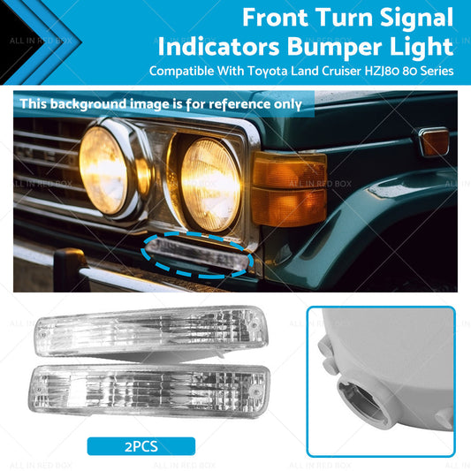 Front Turn Signal Bumper Light for Toyota Land Cruiser HZJ80 1990-1997