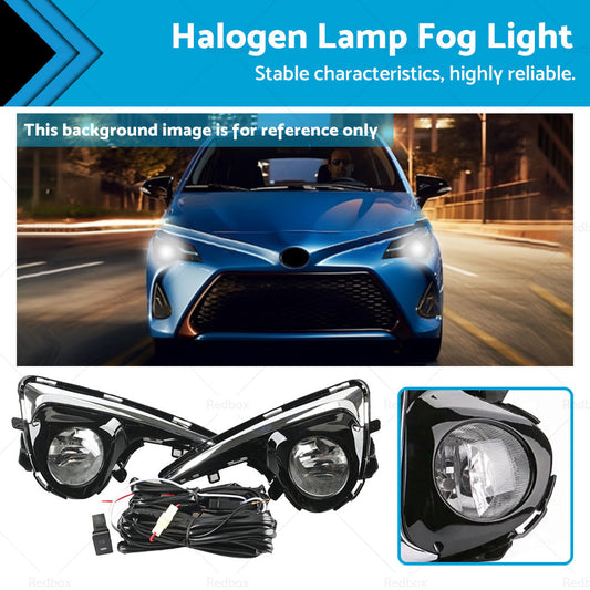 Front Grill Bumper Fog Lights for Toyota Yaris 2018-2019