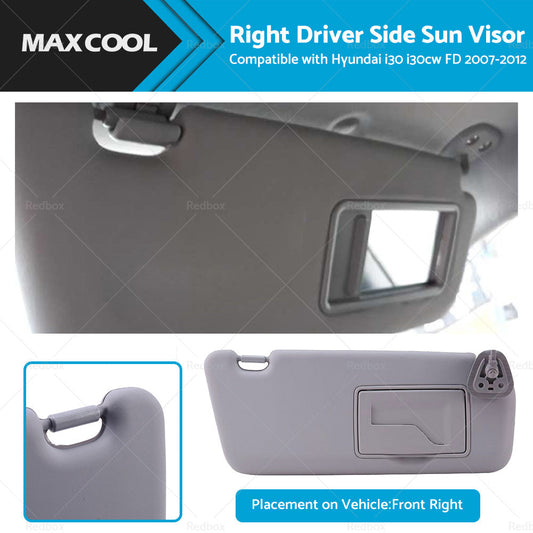 Driver Side Sun Visor Shade RH for Hyundai i30/i30cw FD (2007-2012)