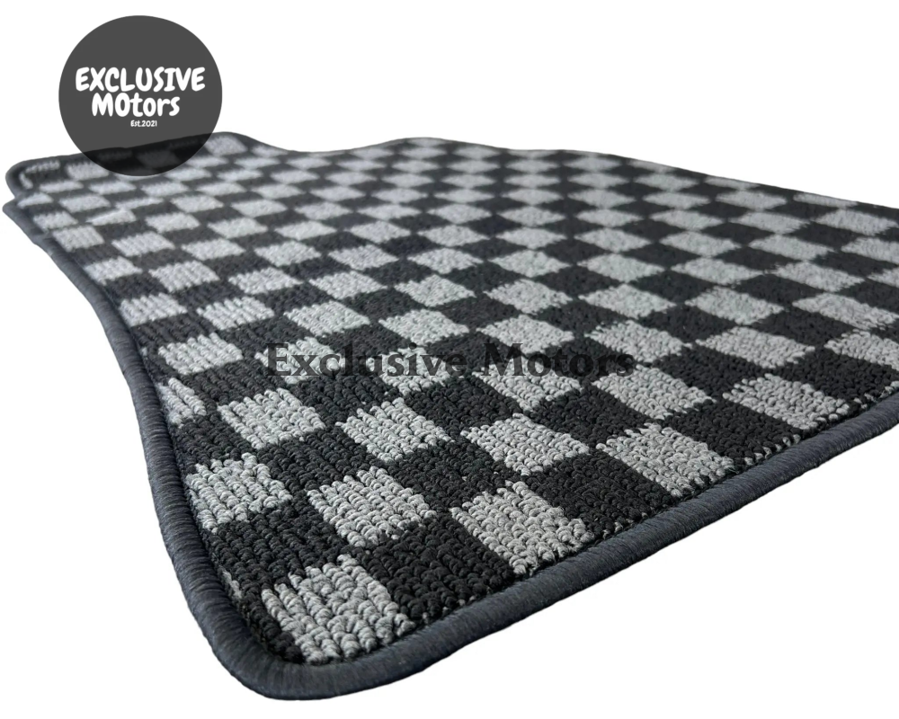 NISSAN SILVIA S13 / S14 / S15 / 200SX / 240 SX CHECKER FLOOR MATS - Tokyo Tom's