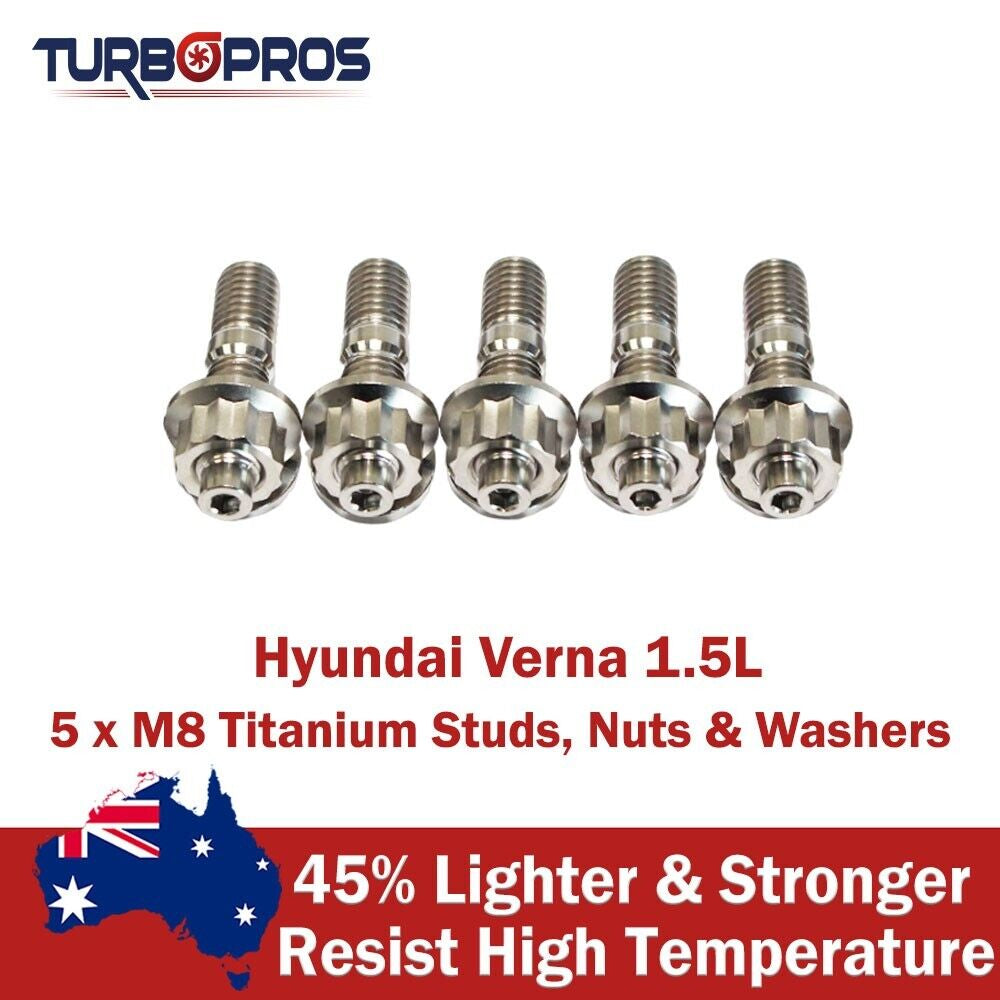 Titanium Turbo Charger Stud Kit for Hyundai Verna 1.5L