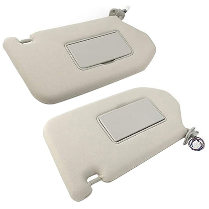 RH&LH Grey Sun Visor W/Mirror Suitable for Nissan Pathfinder Infiniti QX60 JX35-2