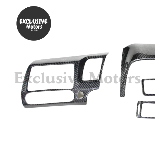 4Pcs Real Carbon Fiber Interior Trim For Honda Civic Type R Fd2
