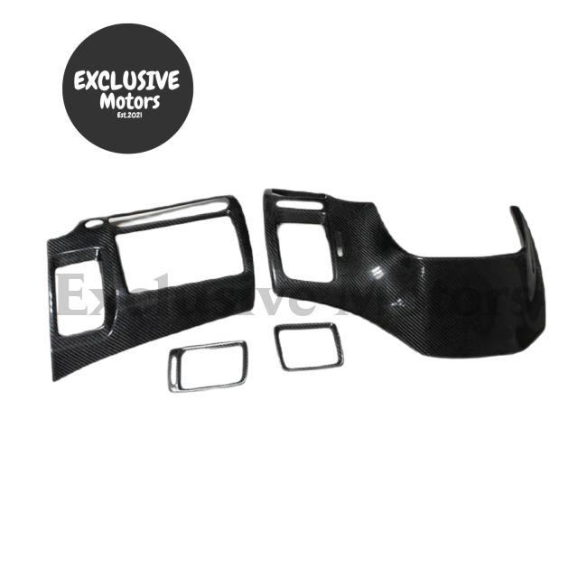 4Pcs Real Carbon Fiber Interior Trim For Honda Civic Type R Fd2
