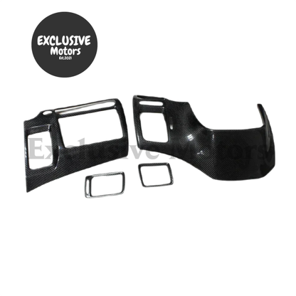 4Pcs Real Carbon Fiber Interior Trim For Honda Civic Type R Fd2