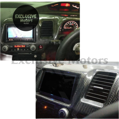 4Pcs Real Carbon Fiber Interior Trim For Honda Civic Type R Fd2