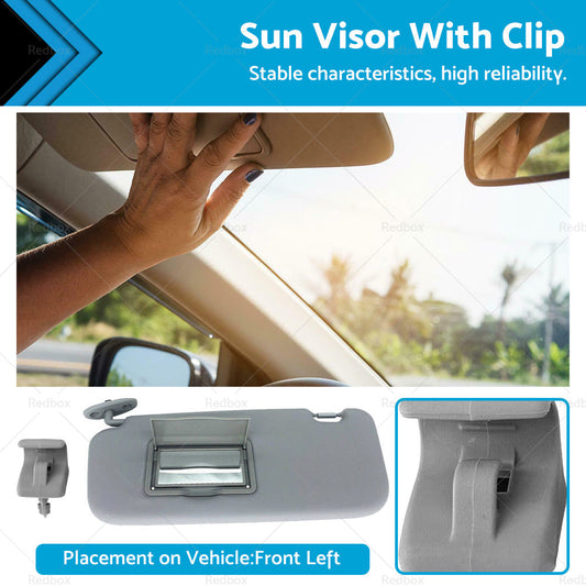 Front Left Sun Visor Clip Grey for Hyundai Getz (2002-2011)
