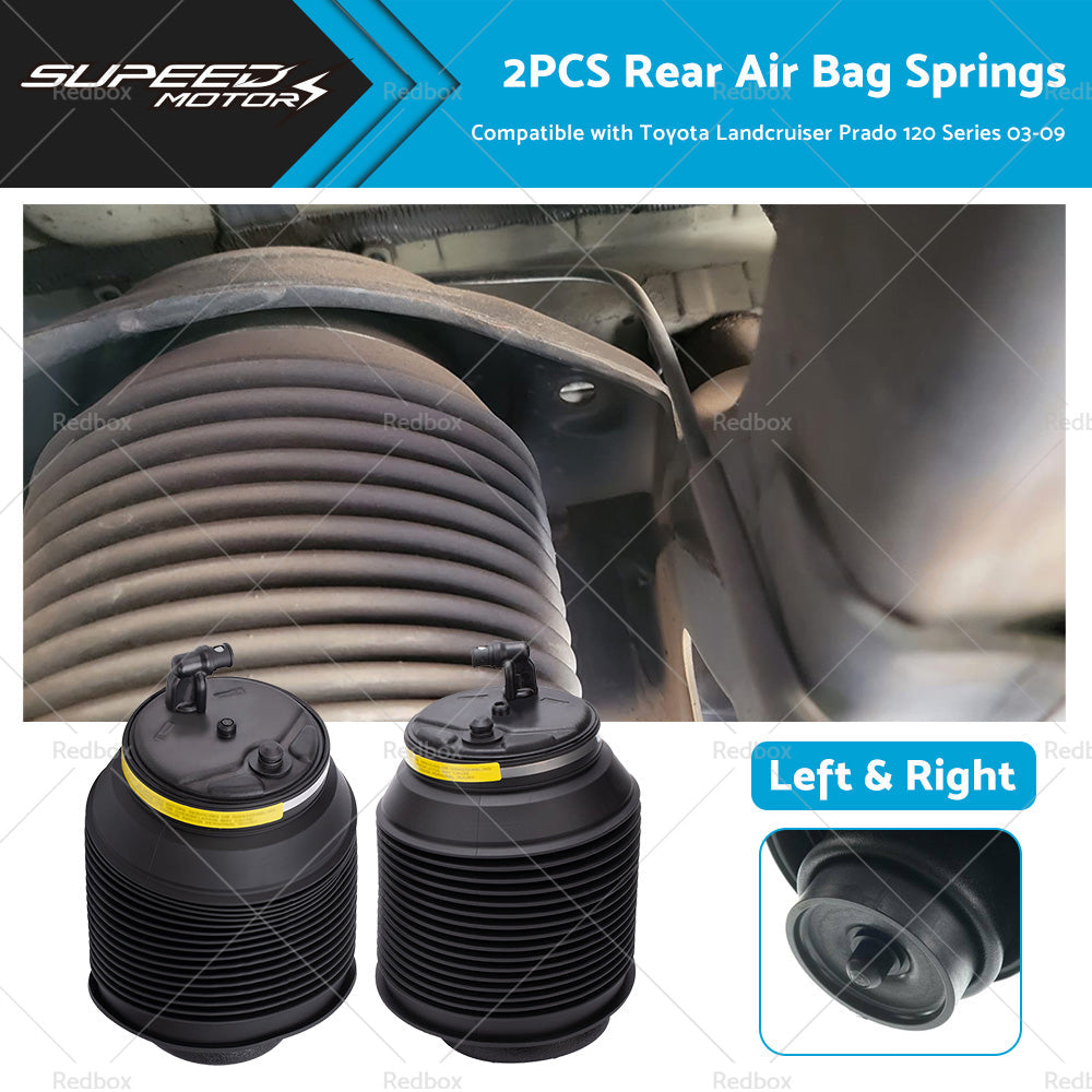 Rear Air Bag Springs for Toyota Landcruiser Prado 2003-2009 Left Right