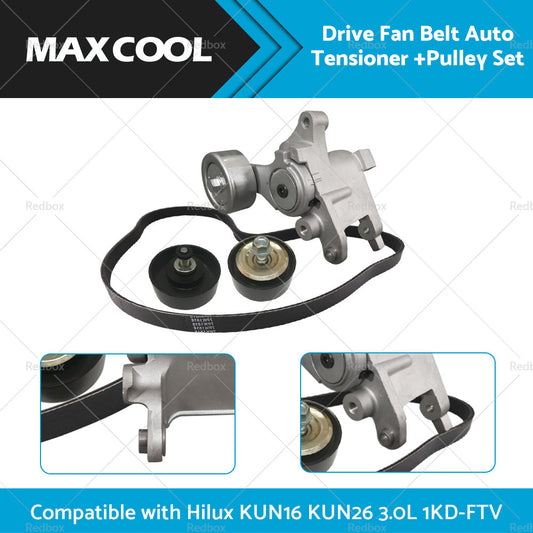 Fan Belt Tensioner Pulley for Toyota Hilux KUN16 KUN26 3.0L 2005-2015