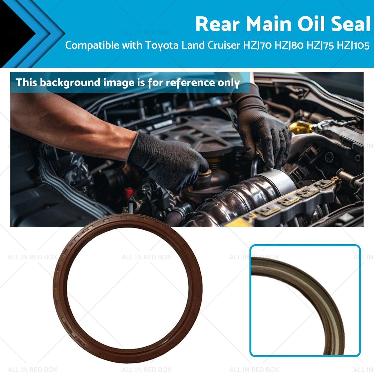 Rear Main Oil Seal for Toyota Land Cruiser HZJ70/75/80/105 1990-2007
