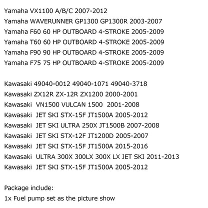Fuel Pump For Honda CBR929RR CBR954RR RVT1000R 02-06 ZX-12R ST1300 03-13 Generic