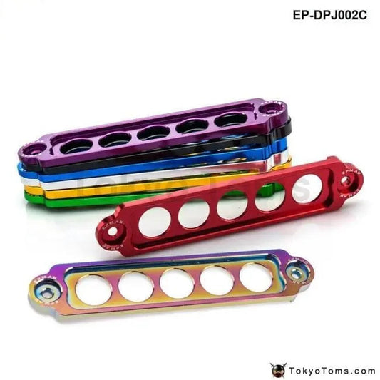 Racing Aluminum Battery Tie Down For Honda Civic Si 02-05 Gunmetal Replace For JDM Style - Tokyo Tom's