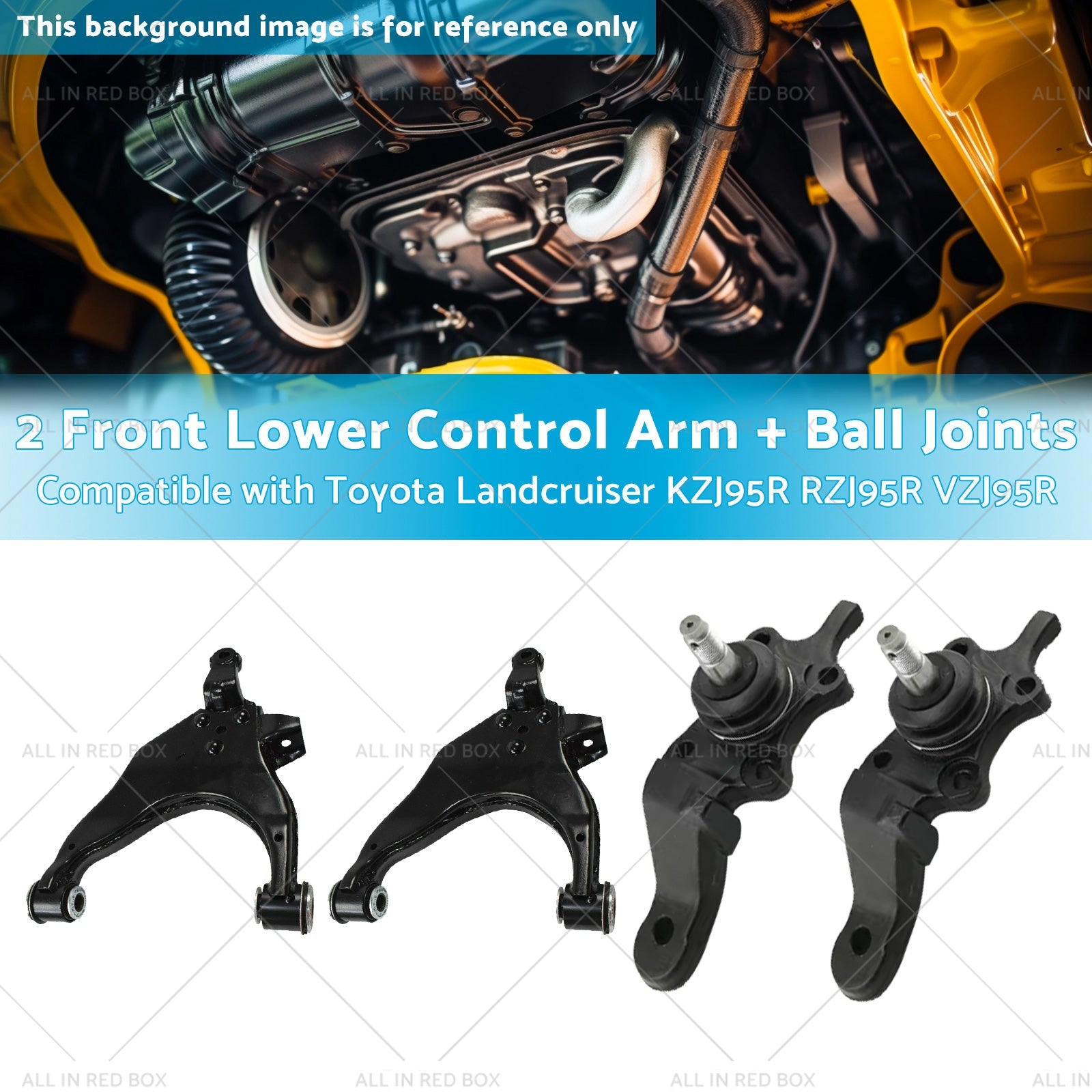 2 Lower Control ArmBall Joint Suitable for 96-03 Toyota Landcruiser KZJ95R-2