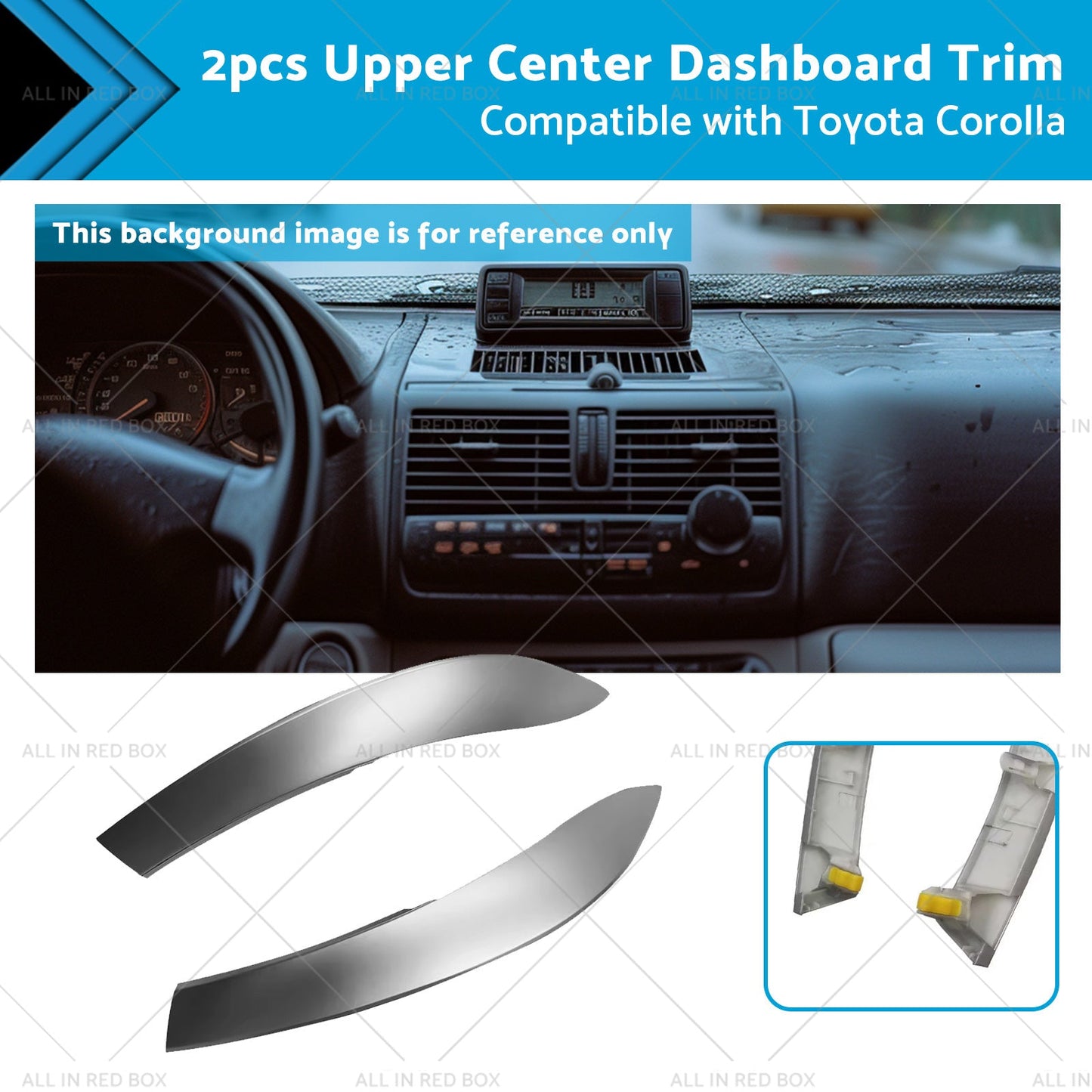 Upper Center Dashboard Trim 2pcs for Toyota Corolla 2009-2013