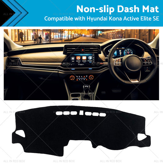 Dash Mat Non-Slip for Hyundai Kona Active Elite SE (2017-2023)