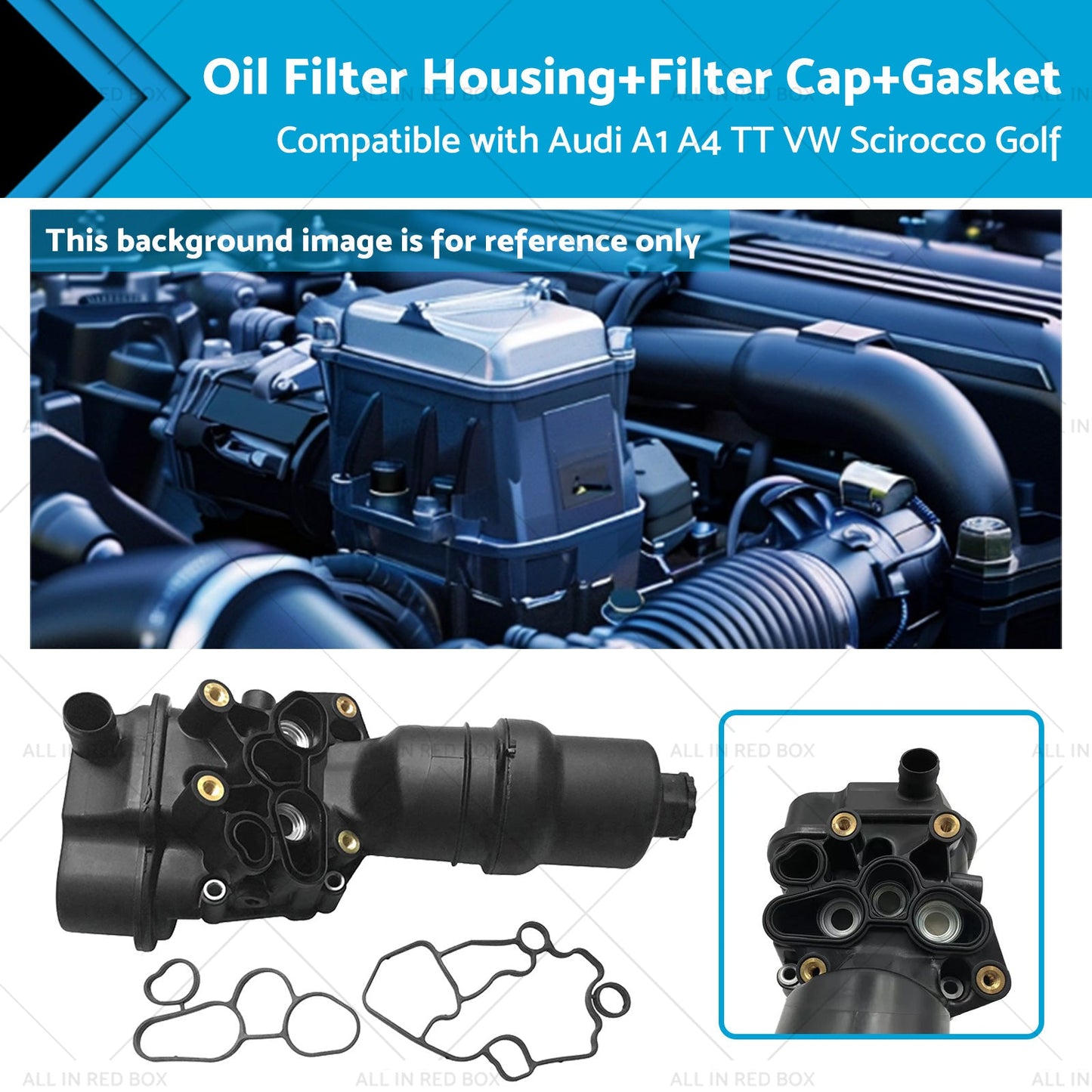 Oil Filter Housing Gasket for VW Audi 2.0 TFSI 2005-2013