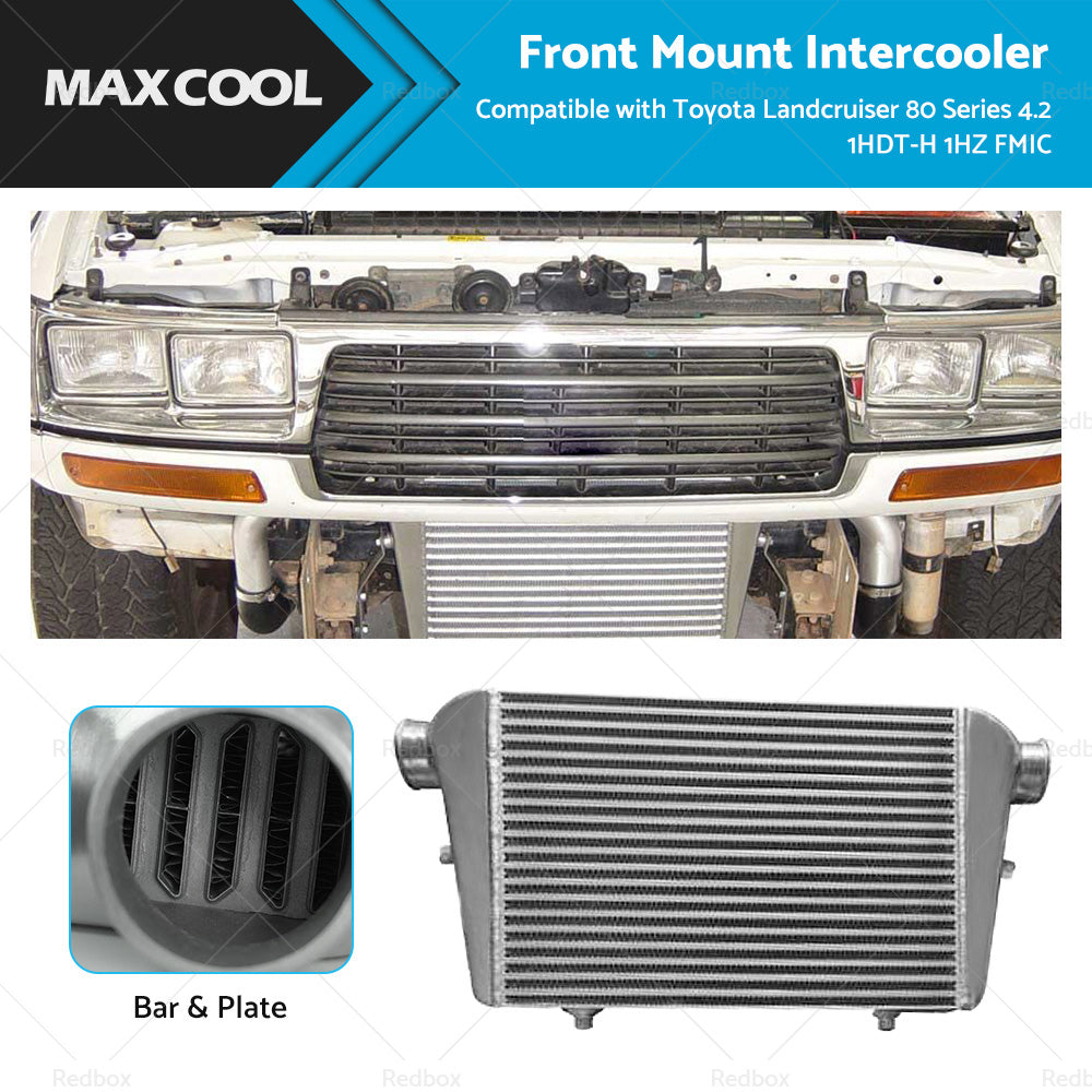 Front Mount Intercooler for Toyota Landcruiser 80 Series 4.2 1HDT-H 1HZ (1990-1997)