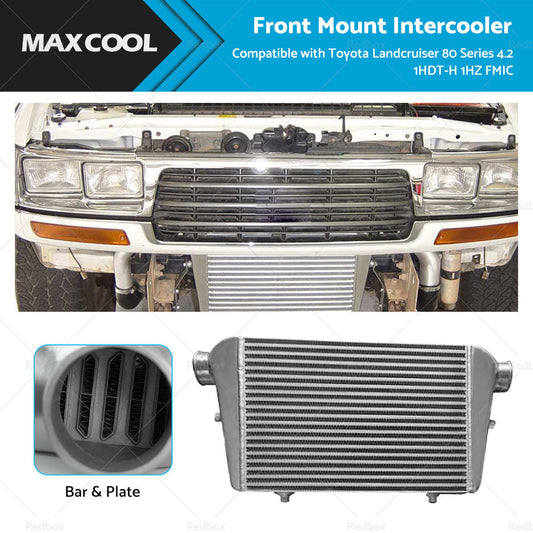 Front Mount Intercooler for Toyota Landcruiser 80 Series 4.2 1HDT-H 1HZ (1990-1997)