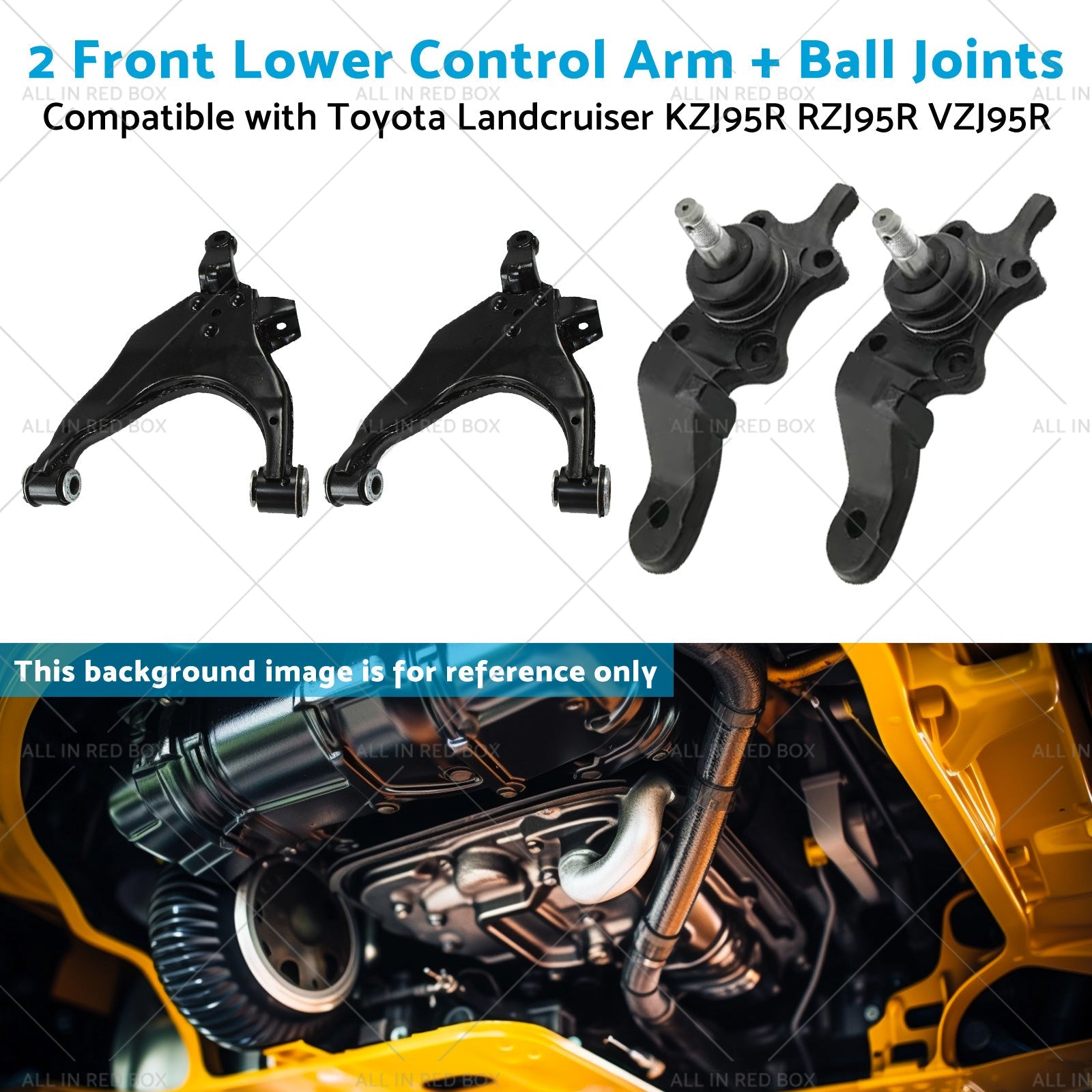 2 Lower Control ArmBall Joint Suitable for 96-03 Toyota Landcruiser KZJ95R-4