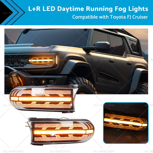 LED Fog Lights DRL for Toyota FJ Cruiser 2007-2021