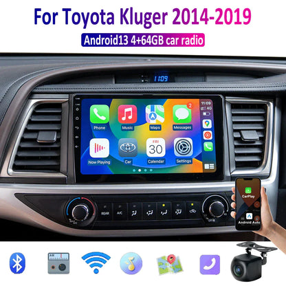 10" Apple Carplay Android Auto Radio for Toyota Kluger (2014-2019)