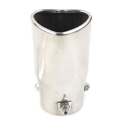 Stainless Steel Heart Shaped Exhaust Tail Muffler Tip for Car