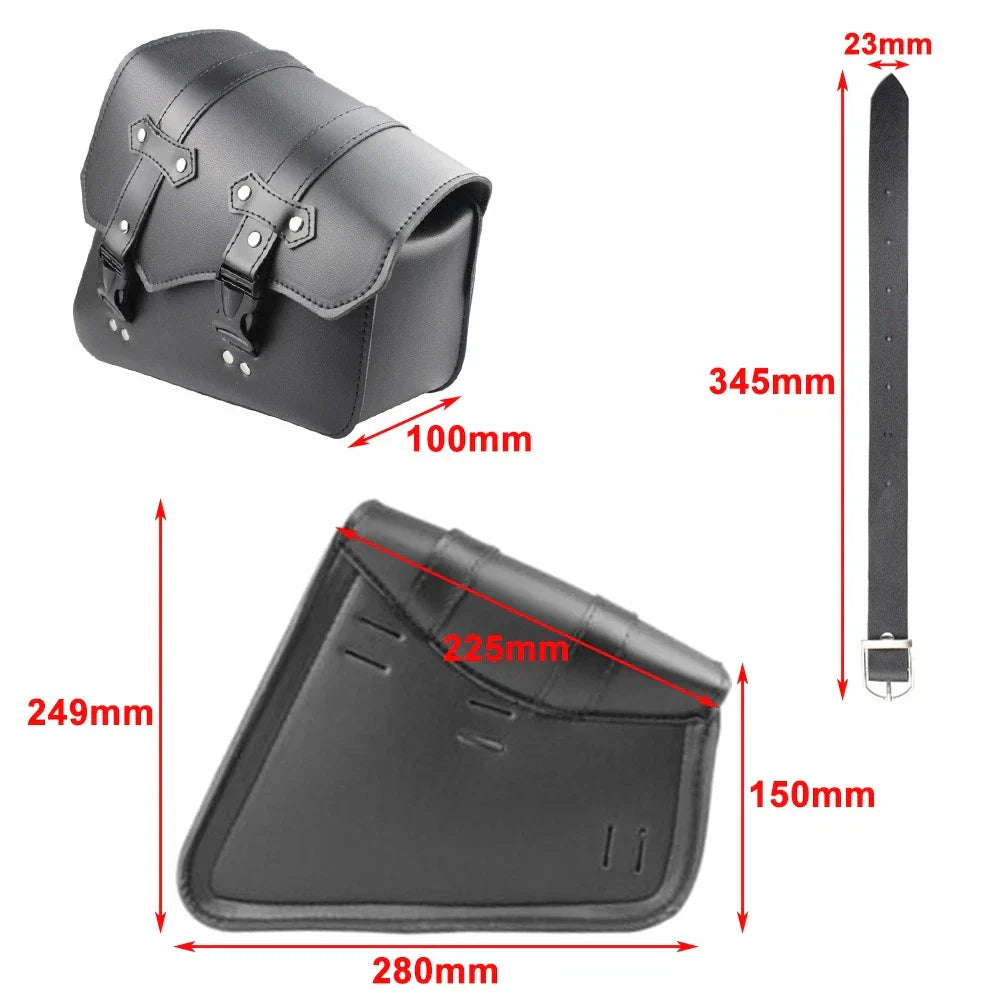 Universal Side Saddle Bags for Harley-Davidson Sportster XL883 XL1200