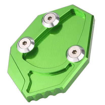 CNC Green Kickstand Pad Side Stand Foot Plate for Kawasaki ZX-14R (2008-2011)