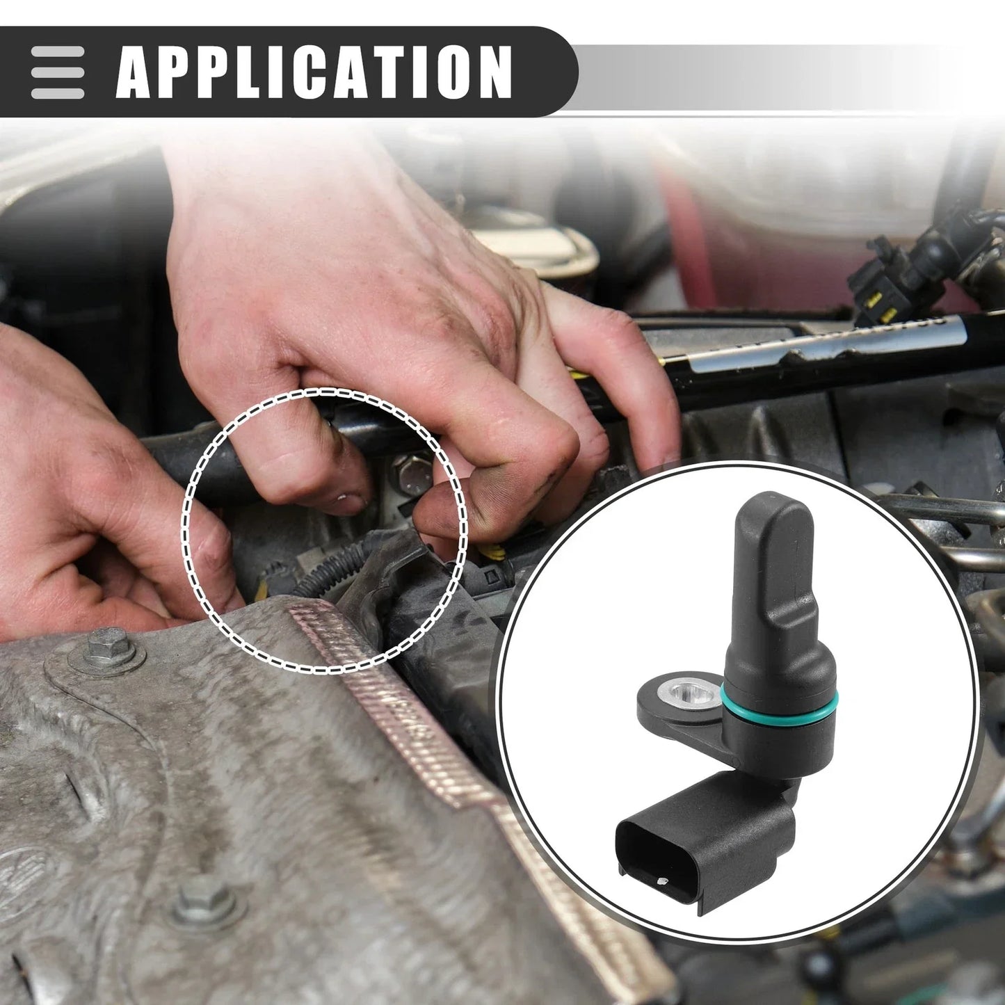 Camshaft Position Sensor for Chrysler 300 2005-2010 - ABS, Black