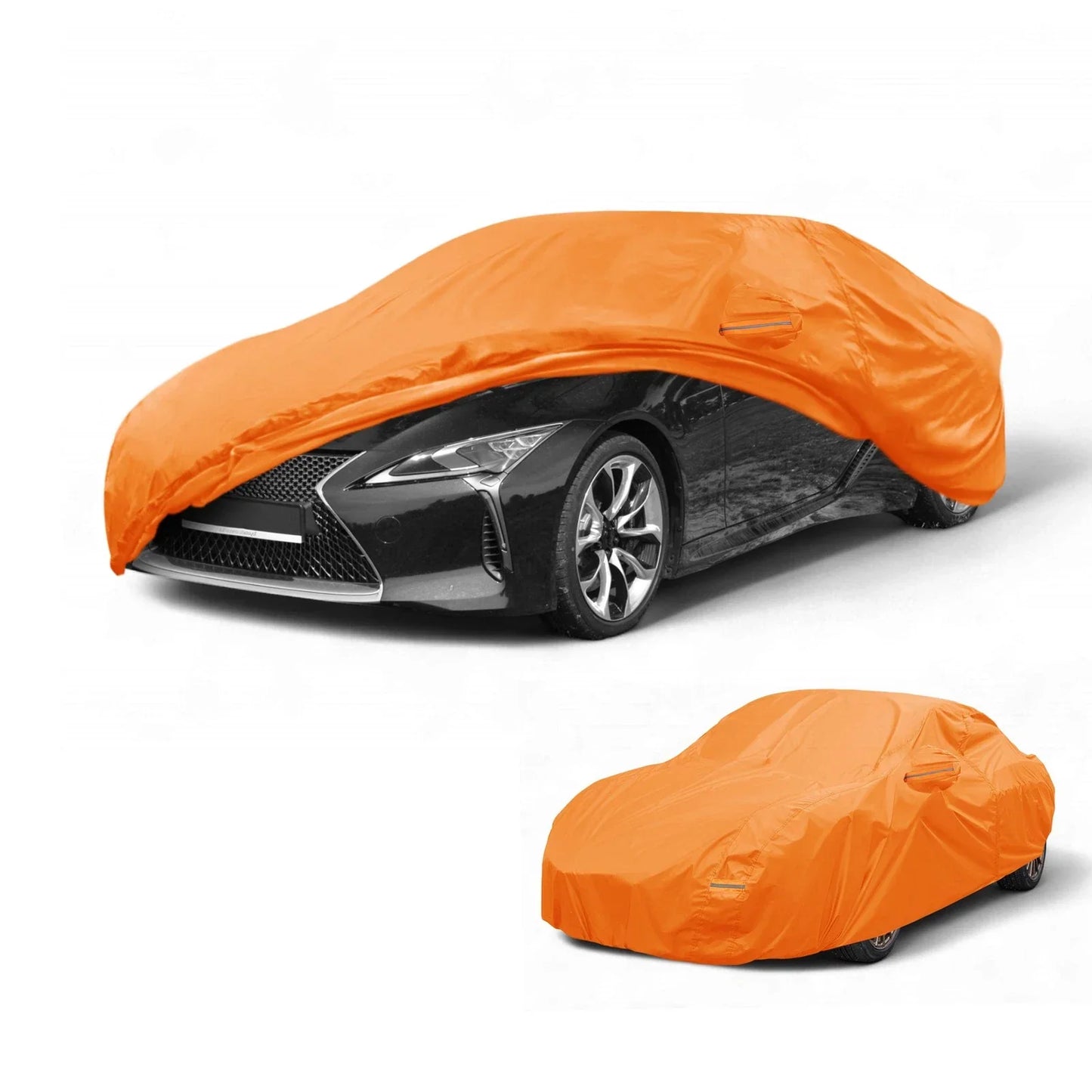 Waterproof All Weather Car Cover for Lexus LC (2018-2023) - Orange 210D-PU