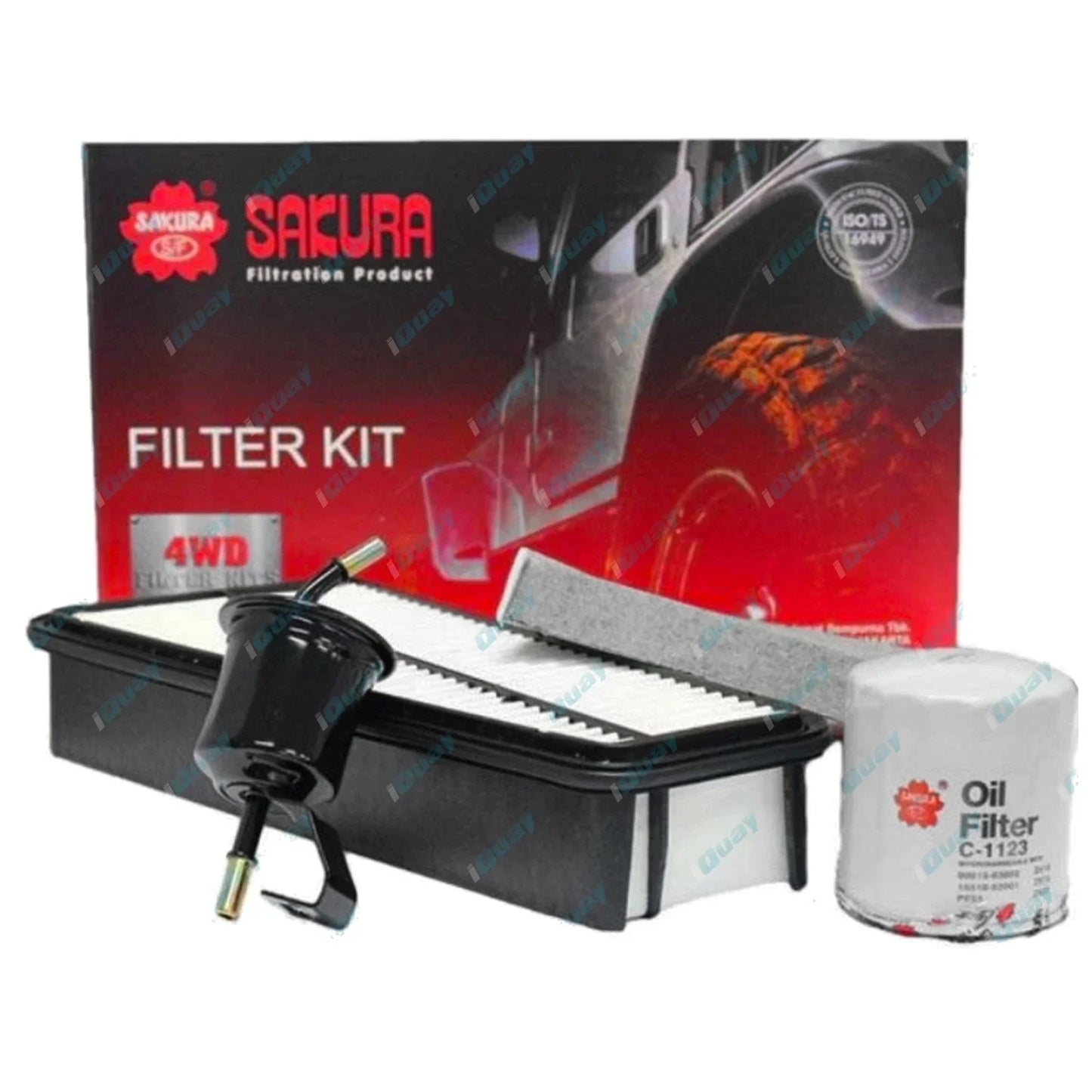 Oil Air Fuel Cabin Filter Service Kit for Hilux GGN15 GGN25 V6 1GR-FE 2005~on