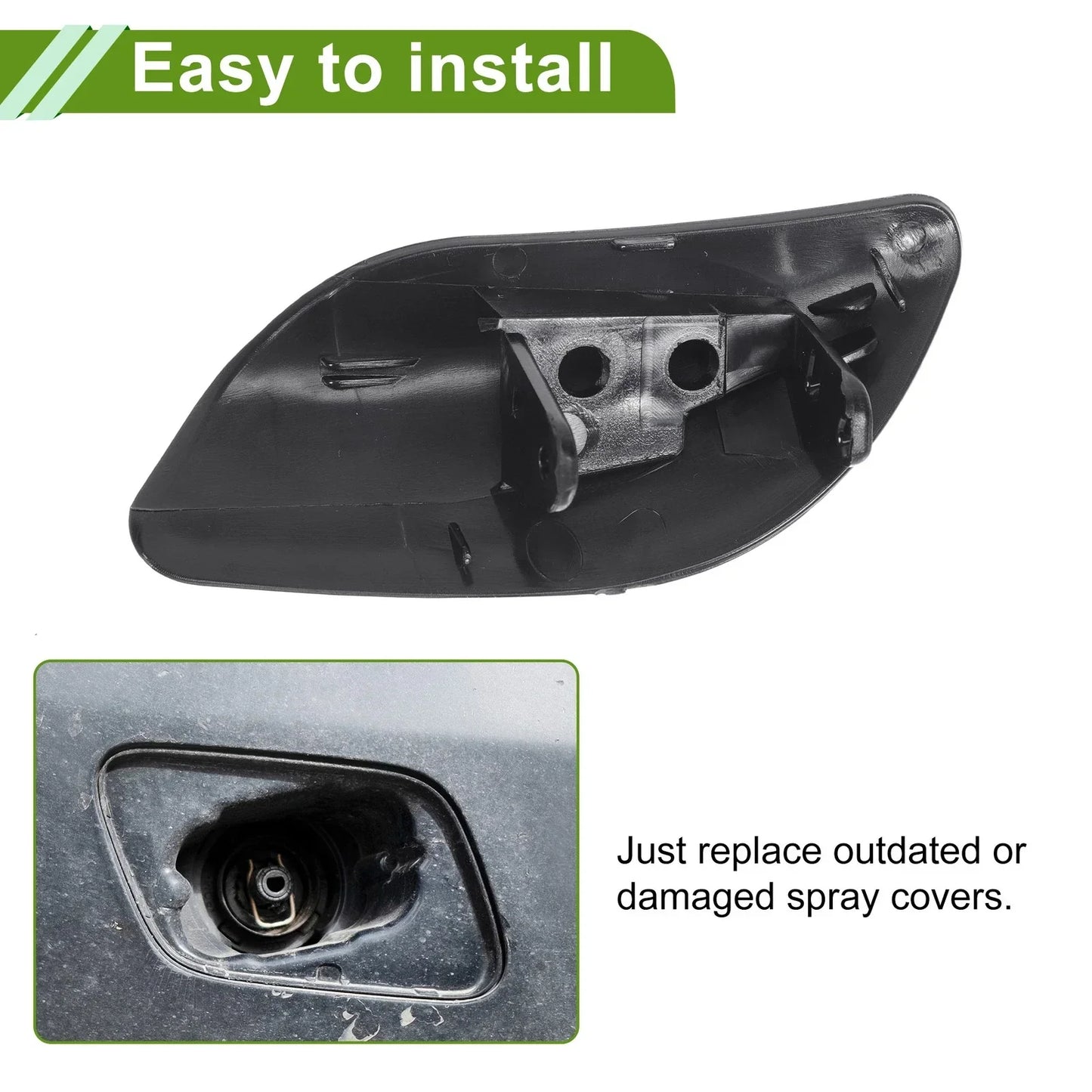 Washer Nozzle Cover Cap for Porsche Cayenne (2008-2010) - Brown