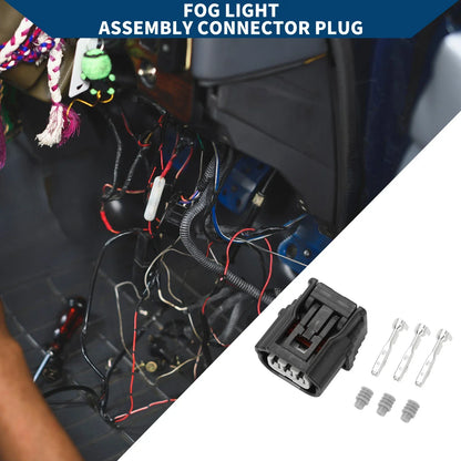 3Pin Fog Light Assembly Connector Plug for Honda & Acura (2010-2015)