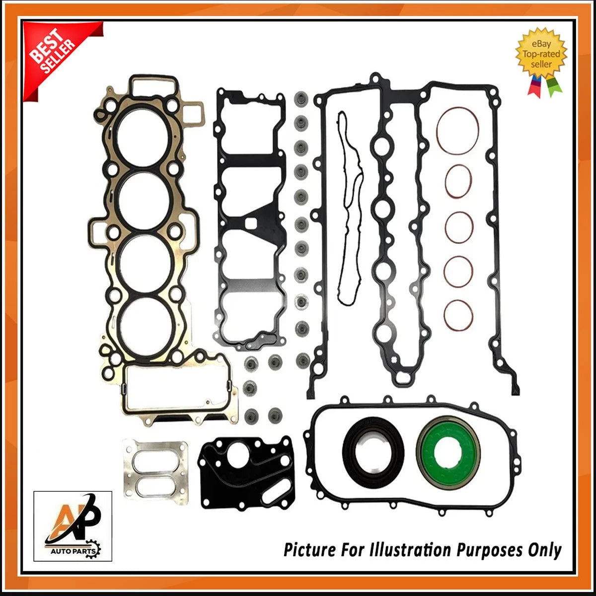 Full Gasket Set for Jaguar F-PACE E-PACE XE XF 2.0 Petrol (AJ20P4) (2018–2020)